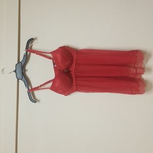 Red Lingerie Top